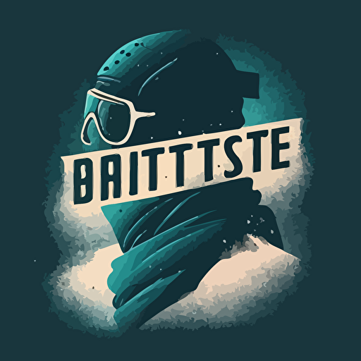 An amazing minimal custom vector wordmark snowboard clothing line called Frostbite