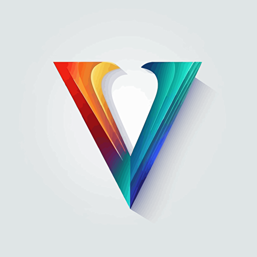 mix of letter "V" and word "RULES" logo, modern company, ACME, minimalistic, vector, white background