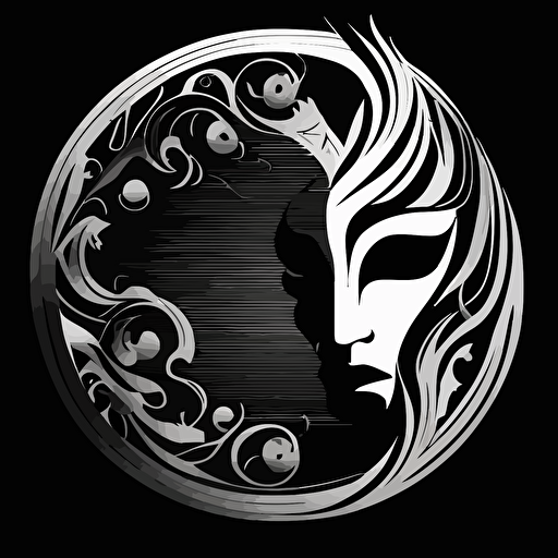 mask in circle vectoriel