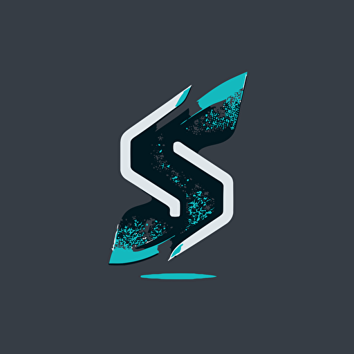 minimal vector logo design that has a magnet that looks like the letter S, this is for a new digital startup company IsafeUp