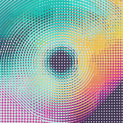 vector pattern with grid and dots, vector art, movement