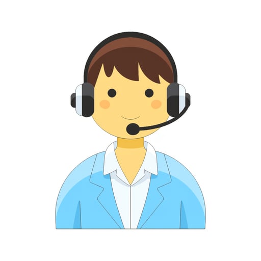 a customer support person 