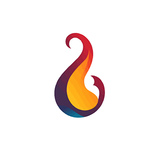 a simple vector logo with a question mark