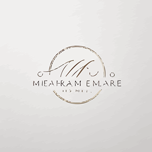 Modern and beautiful logo for a feminine law firm called "MF" with capital letters cursive, very feminine logo, simple clean logo, white background, single-line balance logo, vector logo, minimalist logo