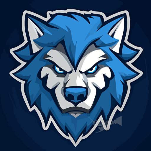 make a vector sports logo of a mythical Shark-Wolf creature for a soccer team called “the wolf-sharks”