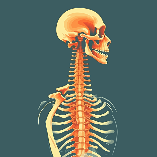 spine vector illustration