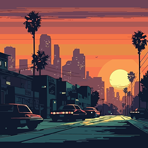 a vector gta style background