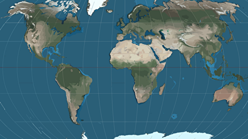vector, animated, world map, robinson projection, simplified