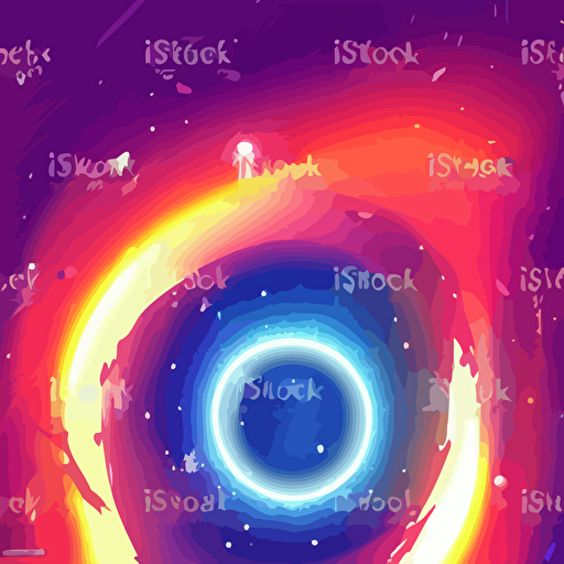 space blackhole illustration unreal engine vector art
