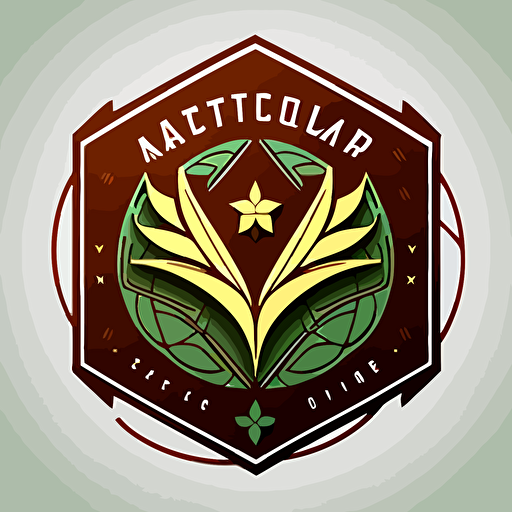 an emblem for a teacher group, vector, simple