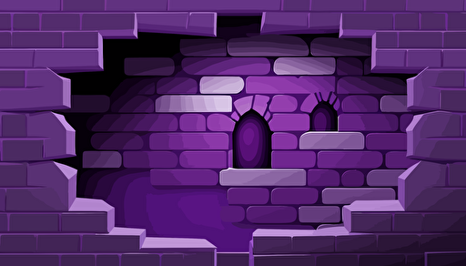 abstract, vector, castle bricks close up, wall, made of purple gradients, eye catching, abstract, minimal, vector style, social media