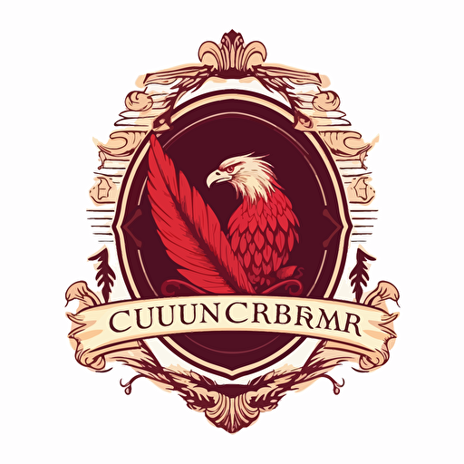 emblem logo of a cigar, simple, vector