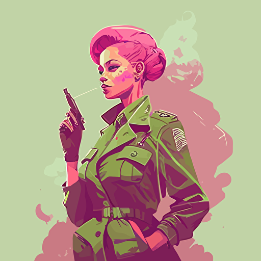 vector,pink,light green,Sas, girl,Cigar, digital dress