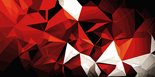 minimalist, vectorized, red and white colors, print layer , delicacy, elegant, simple polygon smooth pattern, dark background
