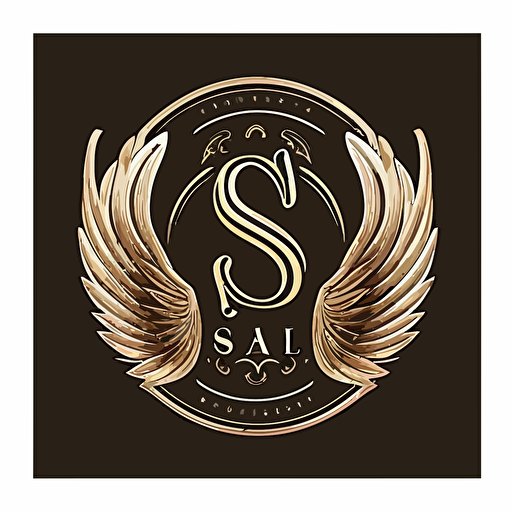 a record label logo using the letter S. an angel halo is located above the S. The logo needs to be super simple. It needs vector contour