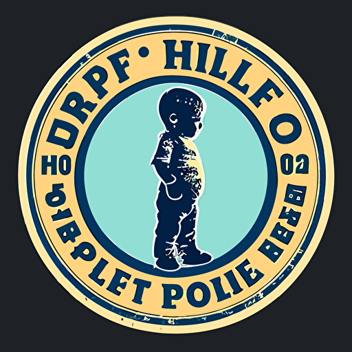 prolife child newborn propaganda vector round sticker choose life