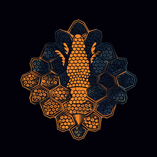 Honeycomb pattern vector logo