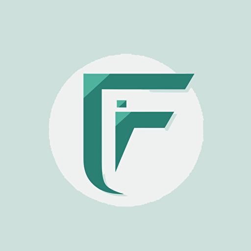 simple logo design of letters "F, V", flat 2d, vector, company logo, financial style