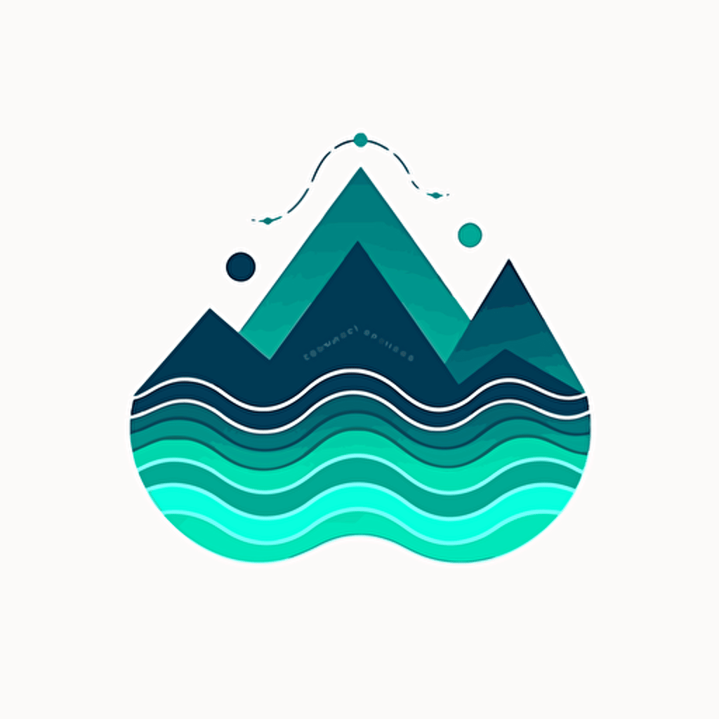 sound wave vector abstract logo