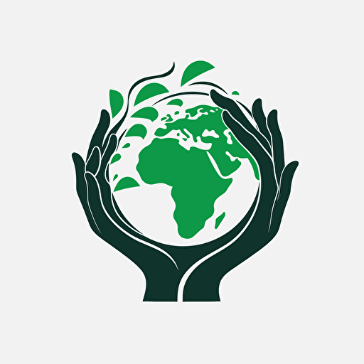 a logo for humanist, earth and environment, vector