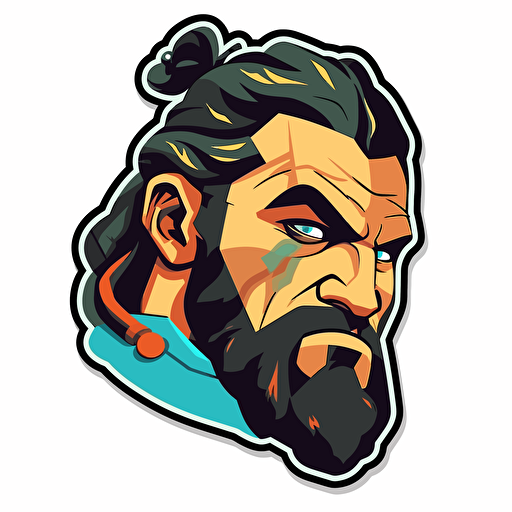 vector sticker, tuff