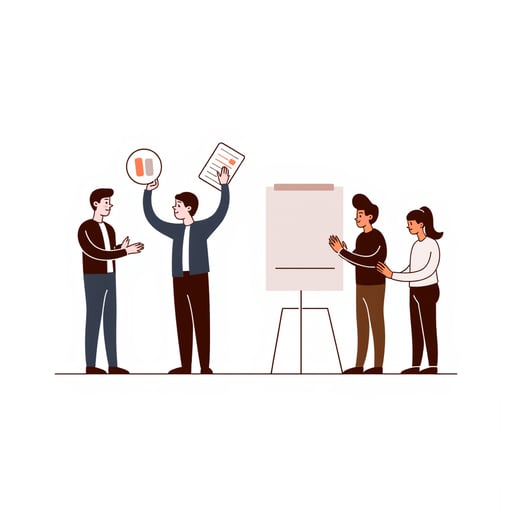 researchers standing in front of a whiteboard