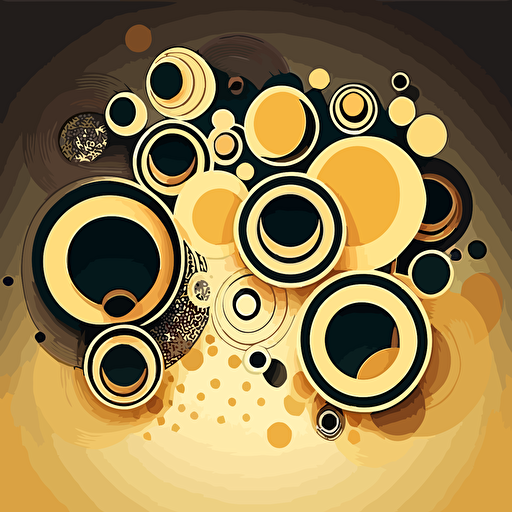 texture of artistic circles fading out vector art design creative