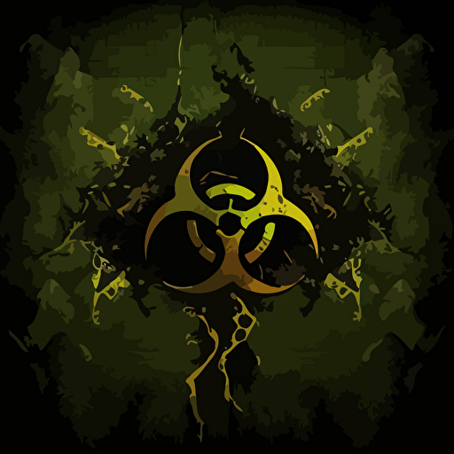 a biohazard desktop wallpaper background vector, 16:9