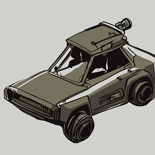 2d concept art small vehicle dawid michalczyk