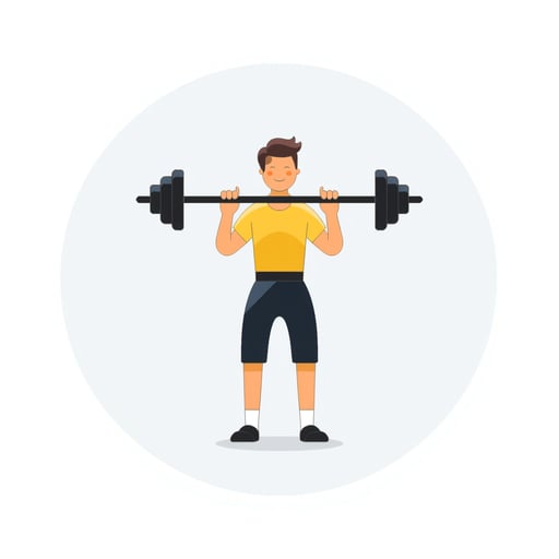 a person weightlifting