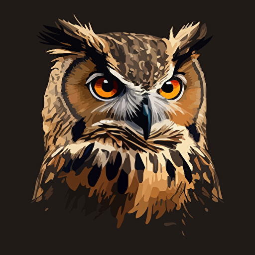 a vector image of an owl