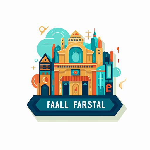 for art gallery , flat vector icon, commercial logo