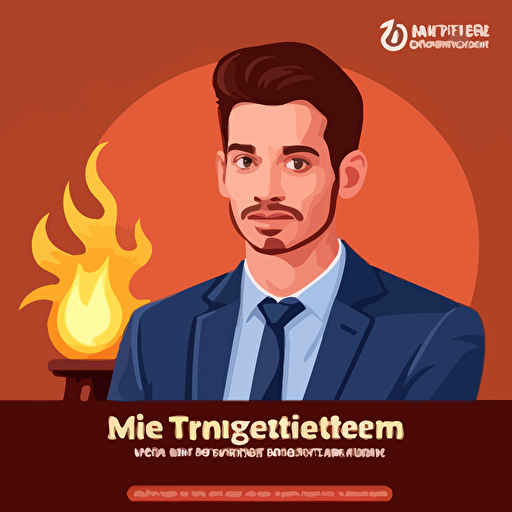 vector logo, simple for a brand called interview igniter, a site for job interview prep