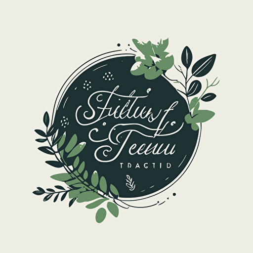 high quality clean vector logo for a lifestyle blog that provides budget friendly tips for adopting planet-saving eco-conscious habits.