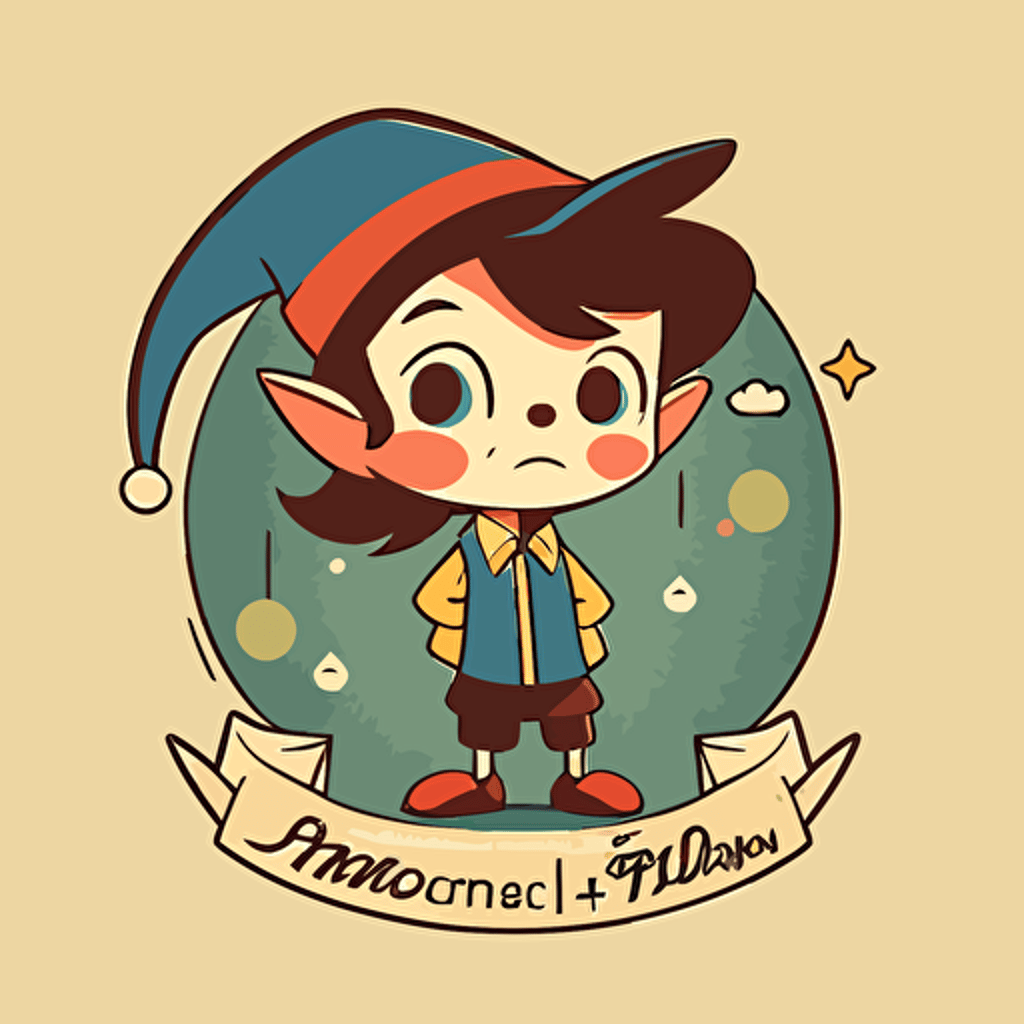 disney pinocchio children book, cartoon style, flat colors, gravity falls style, vector, kawaii, anime style