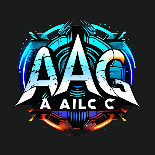 Logo with three letters alc for a gamer must be a vector image