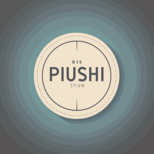 a vector logo, minimalistic, with a text that said: "The past is behind you" , minimalistic