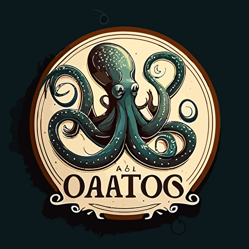octopus logo vectorial art illustrator