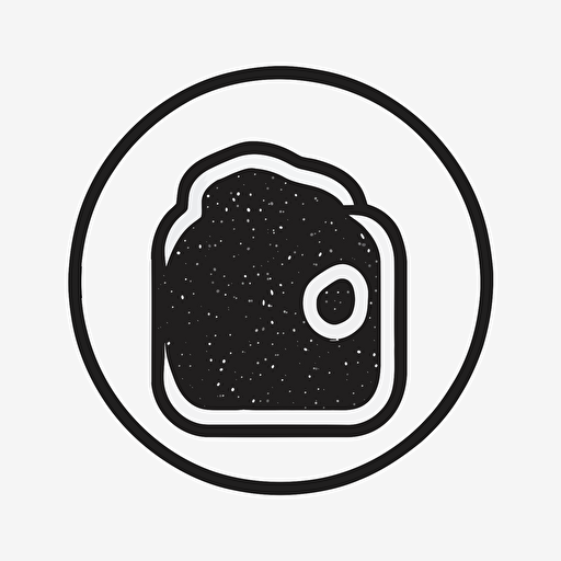 mineral wool, thermal insulation, icon, simple, logo technique, comic vector illustration style, flat design, minimalist icon, flat, adobe illustrator, black and white, white background