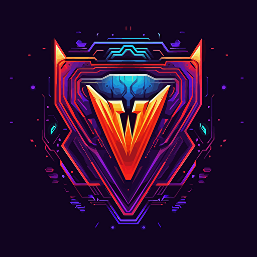 vector logo of tech company containing letters V and W