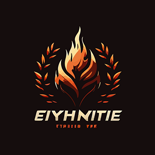 logo, basic form of wildfire, simple clean design, very basic shape, , vector, called gymfire , gymshark style