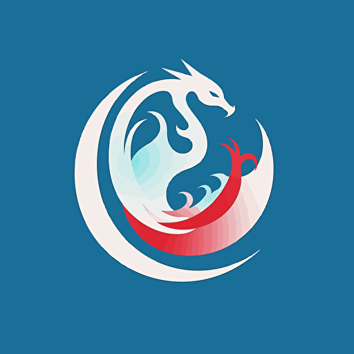 logo, dragonair Pokémon, Vector art, minimalist