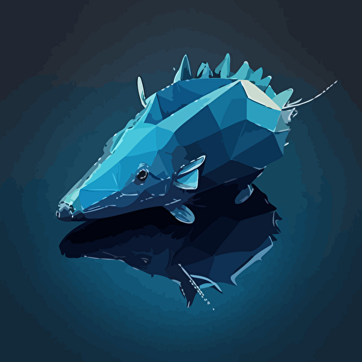 looking down at blue water, slight ripples, in tim burton style