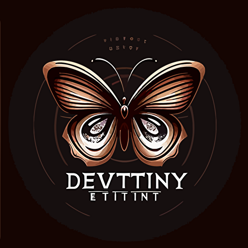 logo vector for brand butterfly called eye dentic