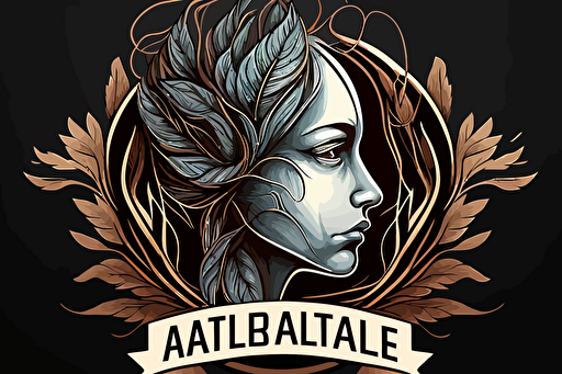 make a logo for an art contest, no text, very detailed, vector,