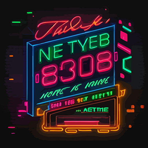 the 1980's should never have ended, neon, vector