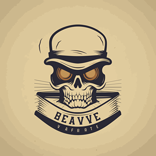 modern minimalist vector logo "Beware"