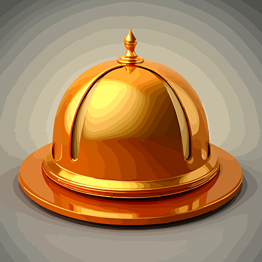 dome plate cover. vector art