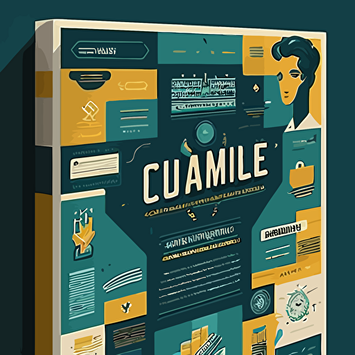 create a key visual for comliance in companies, illustrated, vectorized