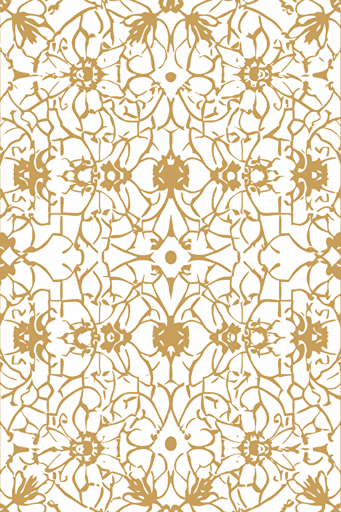 decorative pattern, isolated on white background, vector flat design